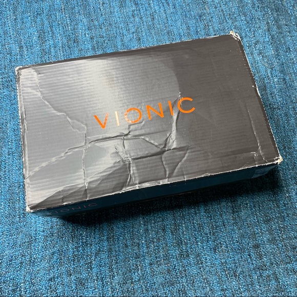 Vionic Plaza Annabel Patent Leather Slip On Heeled Mules in Sand - Picture 8 of 8